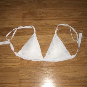 New White Bikini Triangle Push Up top